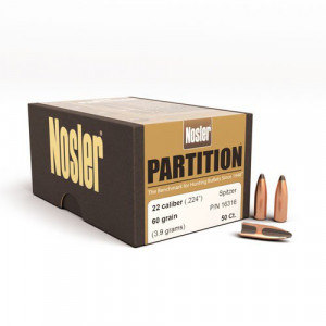 Pociski Nosler 22 Cal 60gr Partition