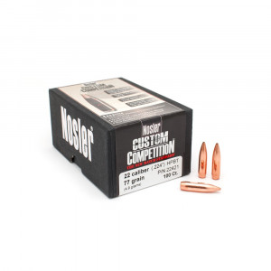 Pociski Nosler 22 Cal 77gr CC HPBT - opakowanie testowe